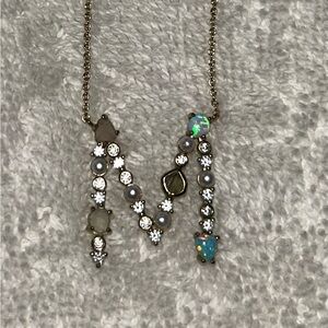 Local Eclectic Gold 'M' Pendant Necklace